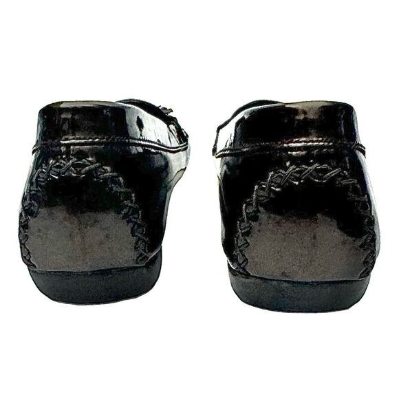 Stuart Weiztman Women’s Patent Tassel Loafer Bronze Metallic Size 6.5 Narrow - Picture 5 of 10